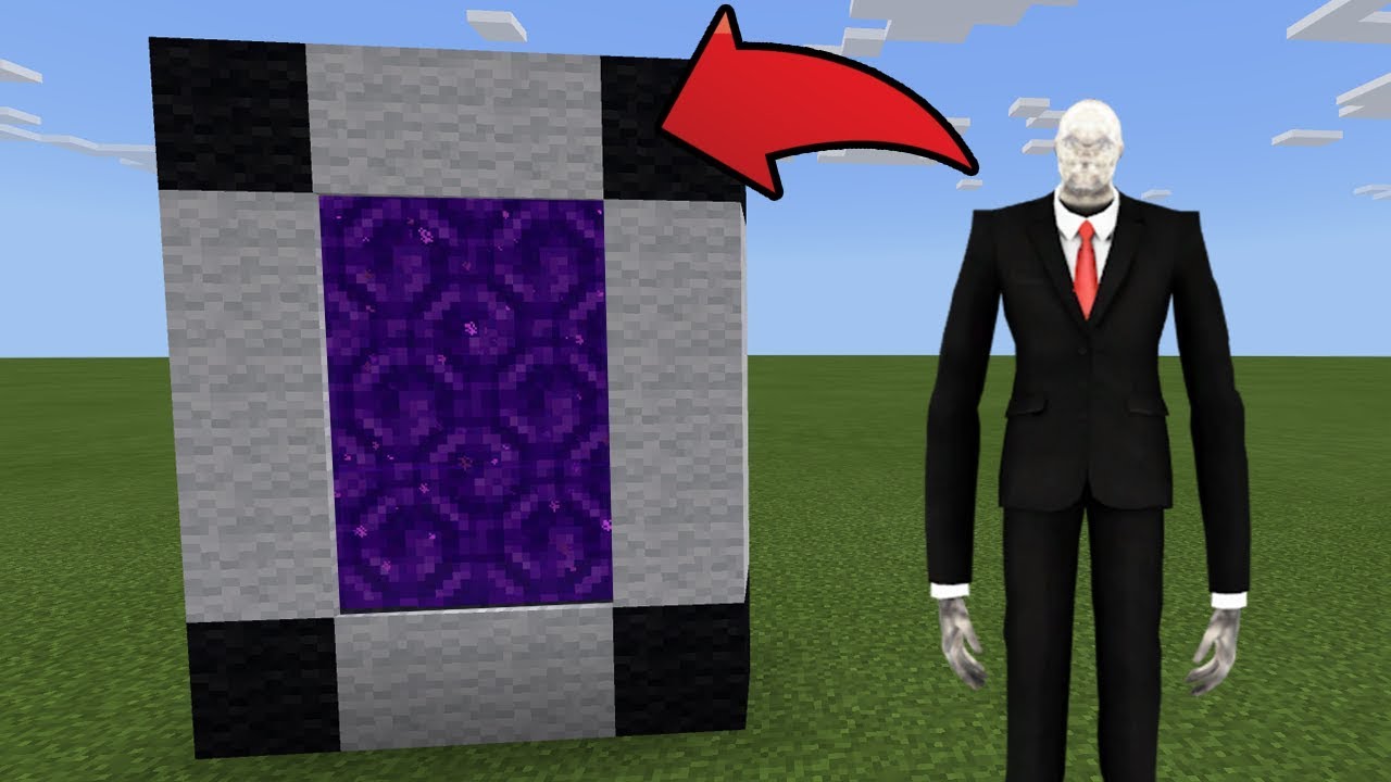 MCPE : How To Make a Portal to the Slenderman Dimension