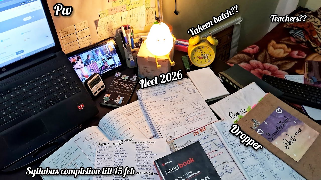 86 Days Left for NEET 2026 | Teachers I Follow + Syllabus Update | Dropper Study Vlog #neet  🤍
