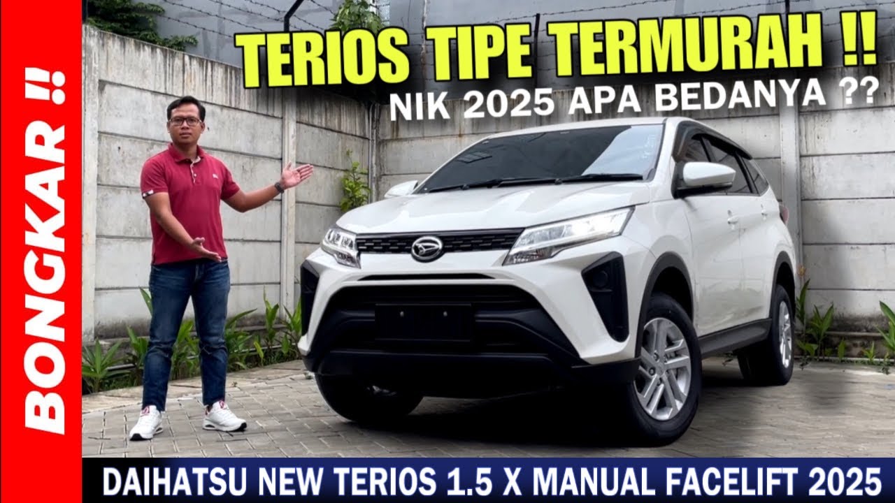 Bongkar !! DAIHATSU TERIOS 1.5 X MANUAL 2025 || REVIEW EXTERIOR & INTERIOR TERBARU !!