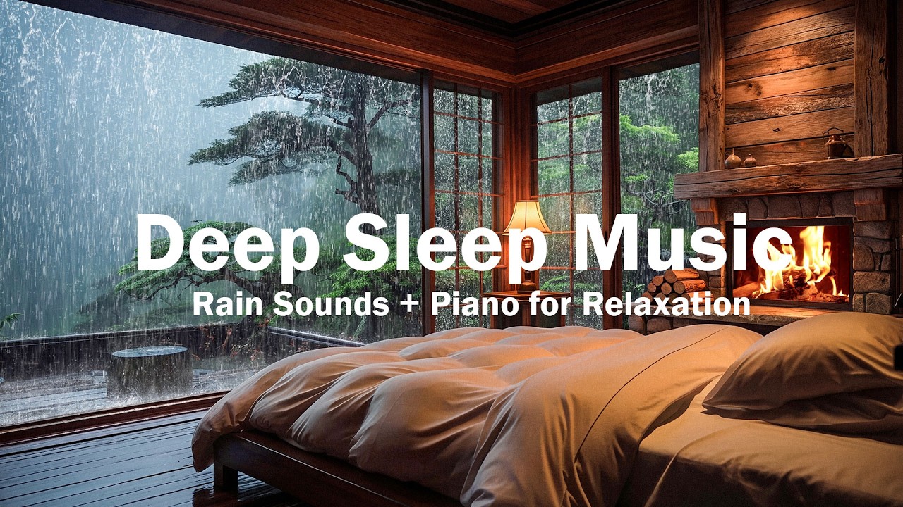 Relaxing Piano Music – Healing Rain Sounds for Stress Relief, Fall Easily Into Deep Sleep Instantly