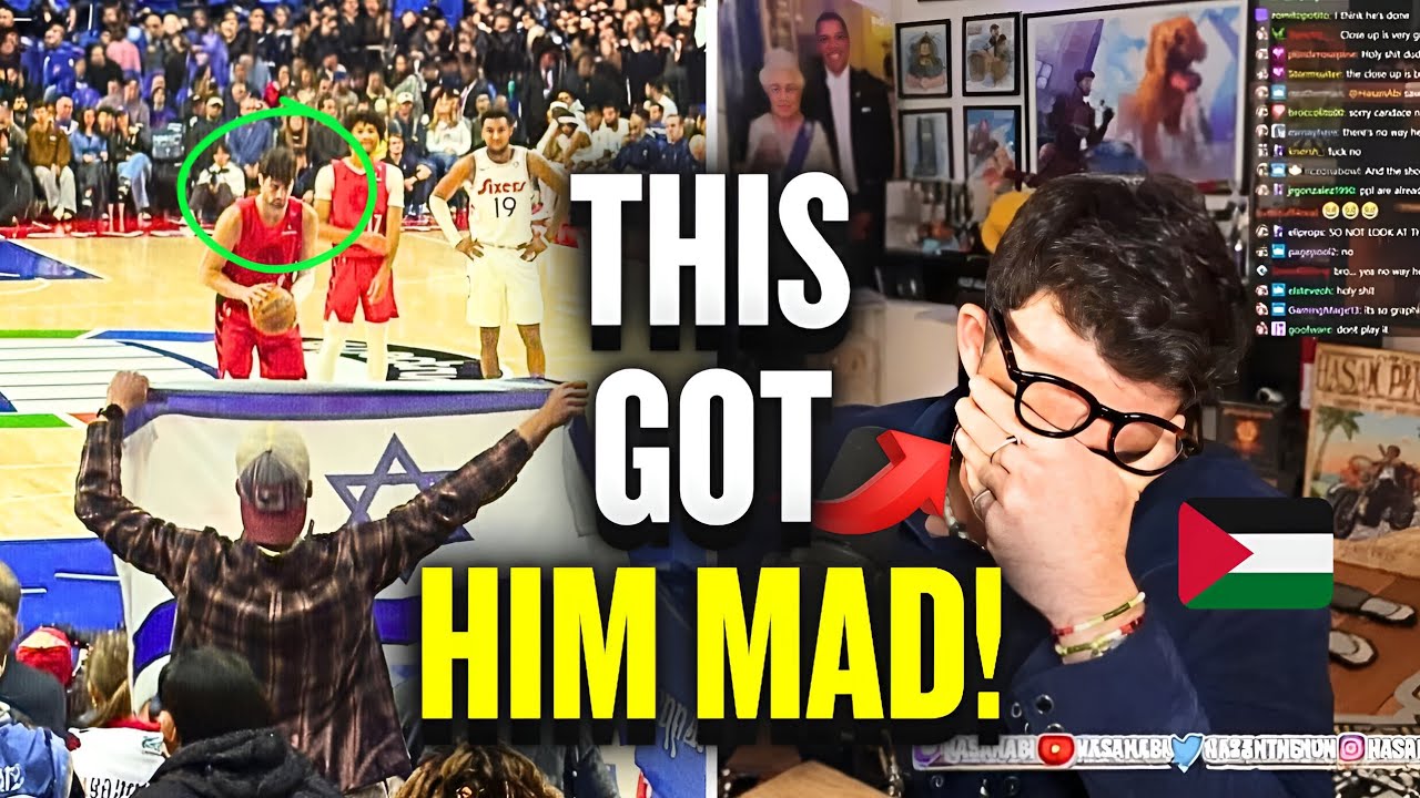 Hasan Piker MELTS DOWN Live After Finding Out Israeli NBA Player is An All Star!