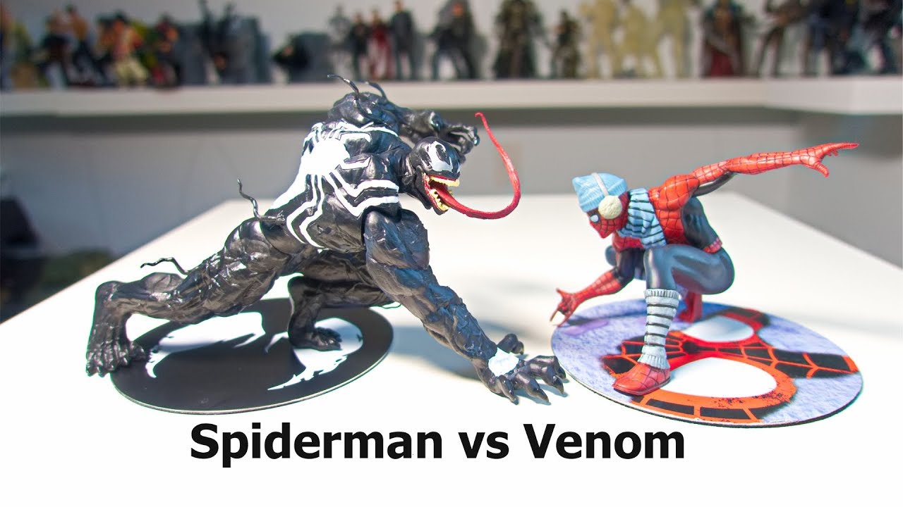 Crazy toys Kotobukiya Marvel Now Venom vs Spiderman exclusive Artfx+ PVC Statue bootleg knock off