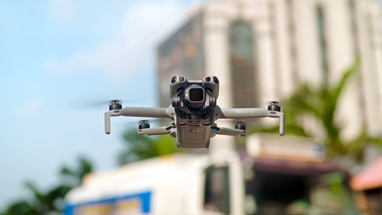 Тест на помехи сигнала при использовании DJI Mini 5 Pro в городских условиях