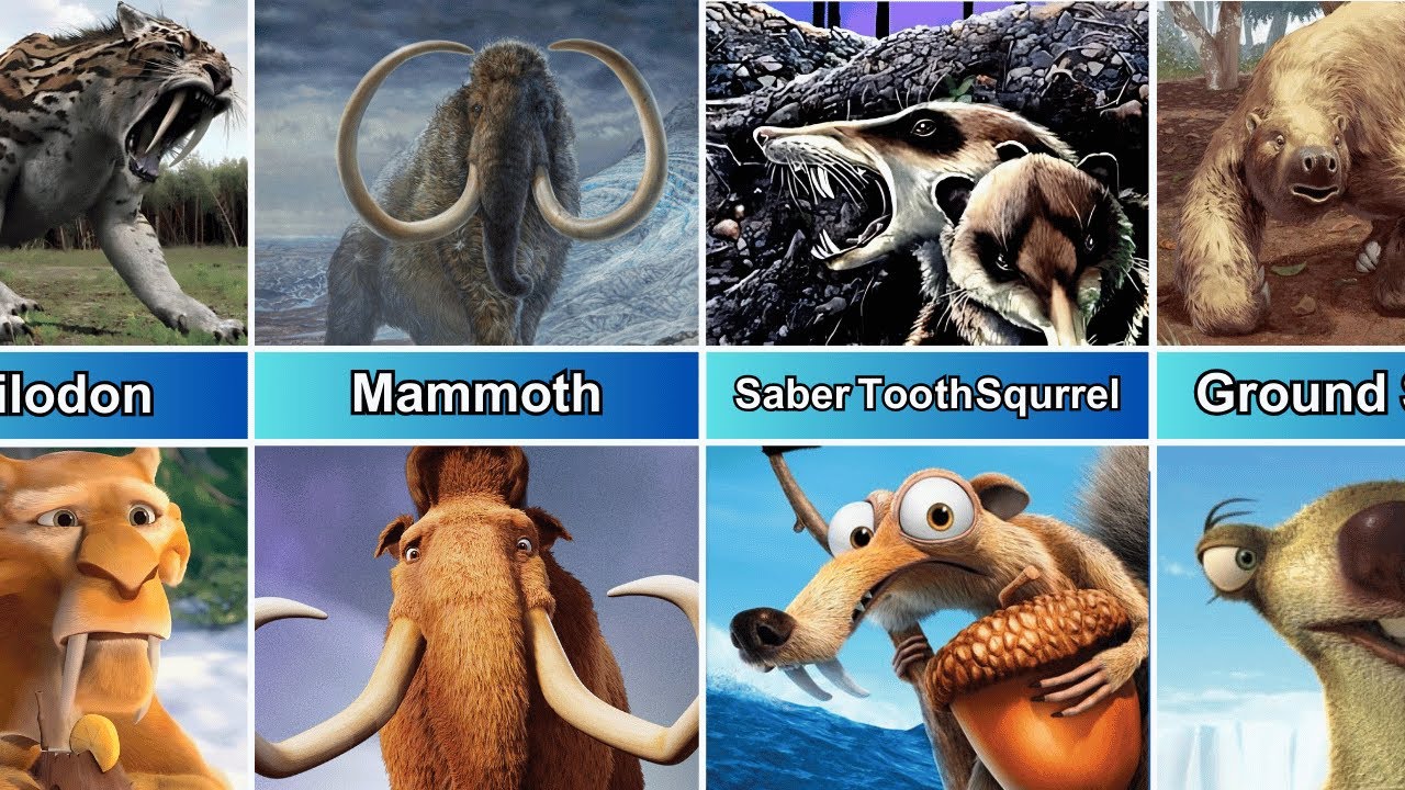 Extinct Animals From Ice Age Movie