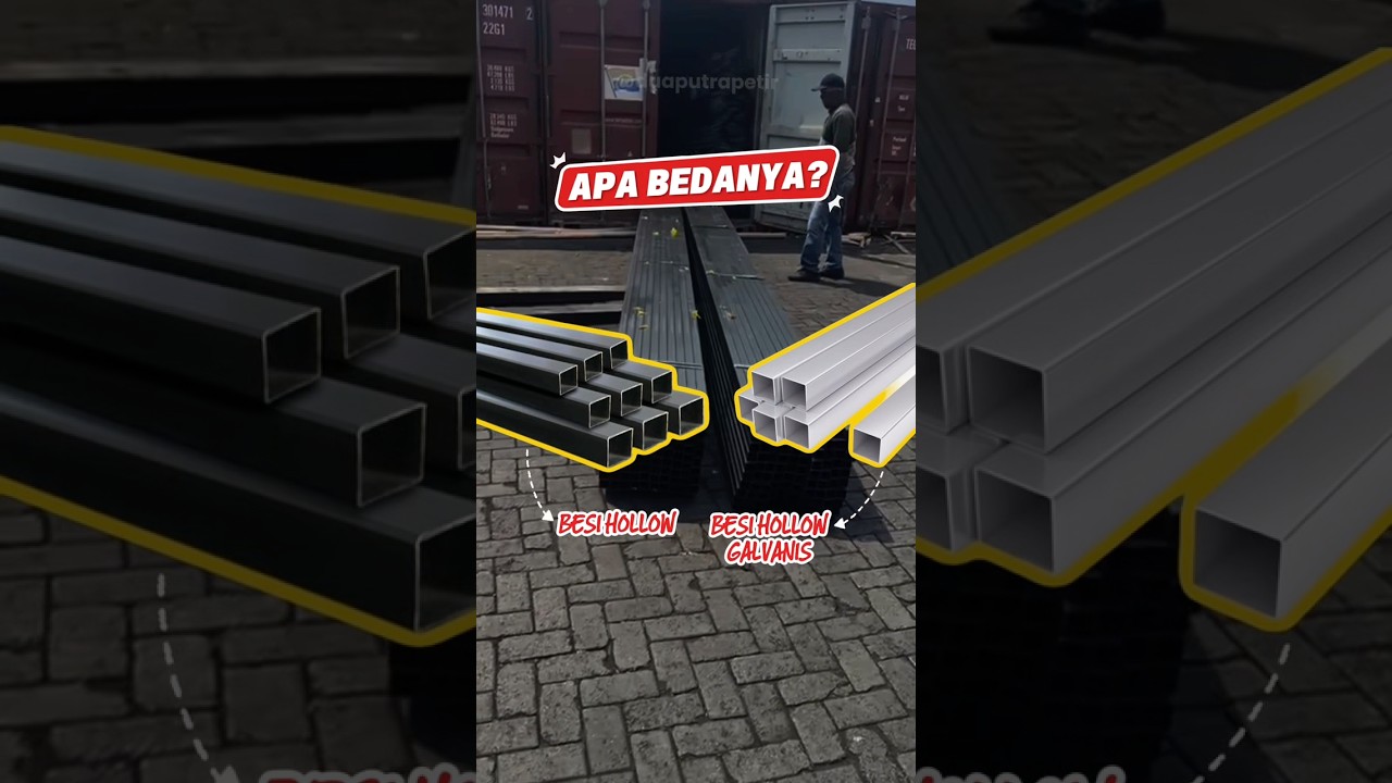 Perbedaan Besi Hollow & Hollow Galvanis #besibajasurabaya