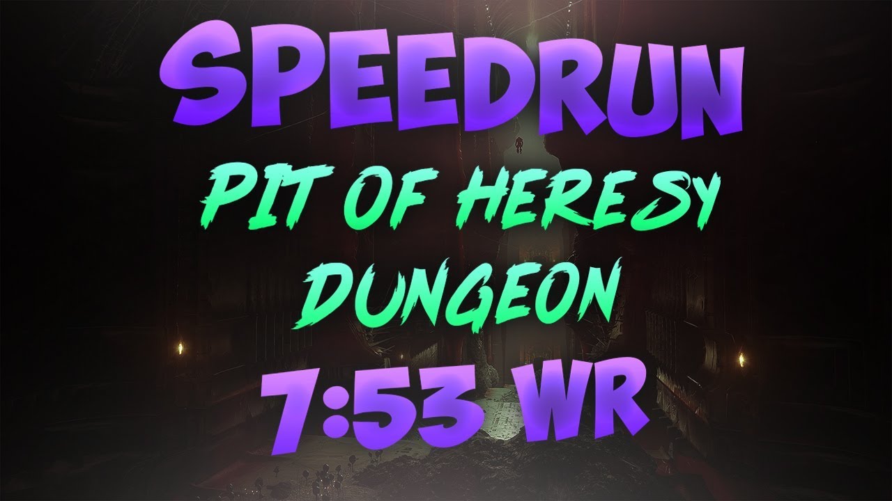 Pit of Heresy Speedrun old World Record 7:53 - Destiny 2 Shadowkeep Dungeon