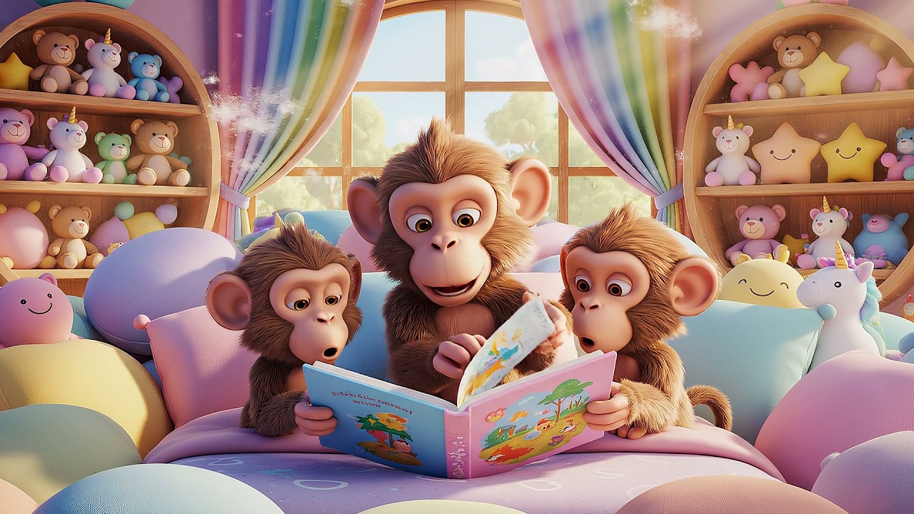 Five Little Monkeys The Bedtime Bounce Escape | Action Nursery Rhyme for Kids