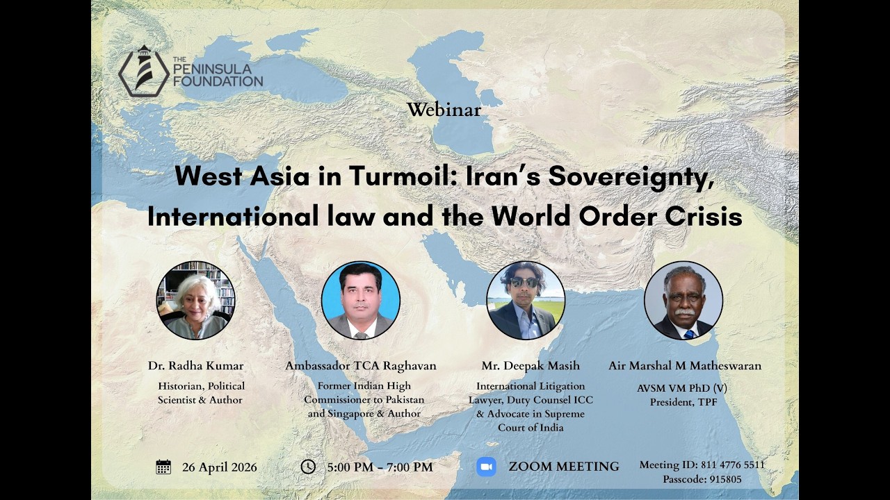 West Asia in Turmoil: Iran's Sovereignty, International Law and the World Order Crisis