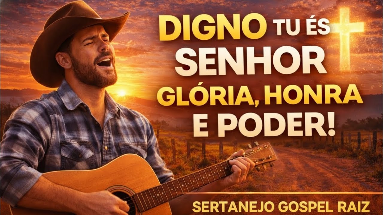 Digno de tudo | Digno És, Senhor | Louvor Sertanejo Raiz Que Leva à Adoração| VOZES DO CAMPO GOSPEL 