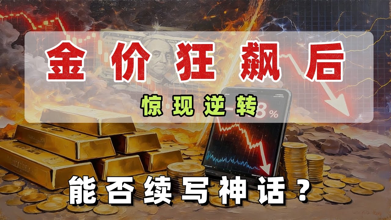 黄金闪崩10%的真相：机构缺钱把黄金当成“提款机”？牛市真的结束了吗？#股票#美股#投资