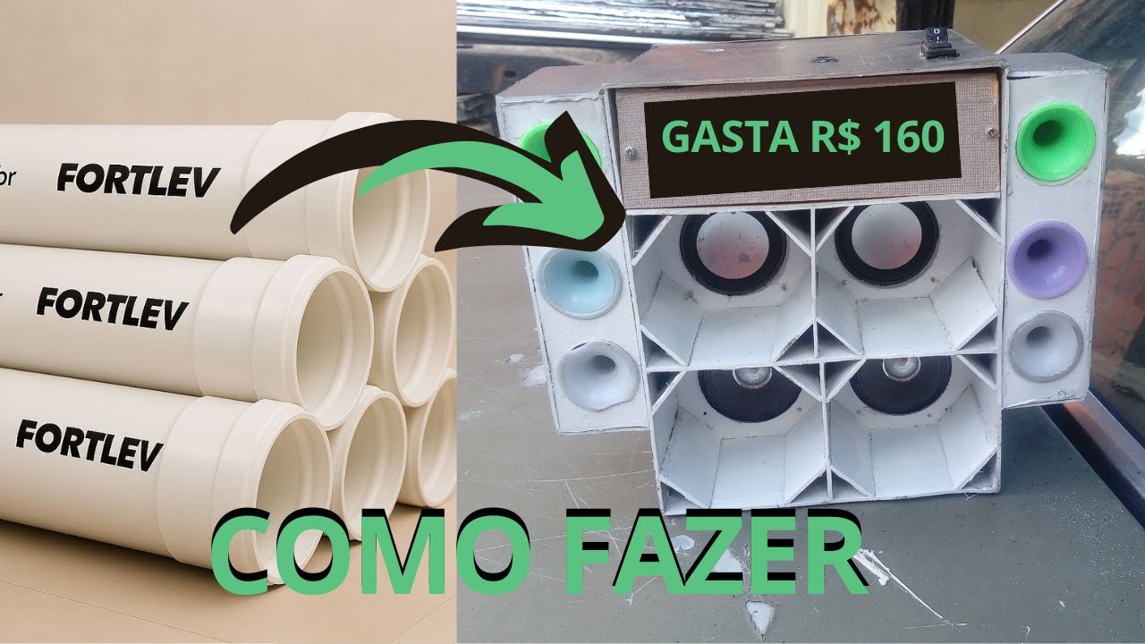 COMO EU FIZ MINE PAREDAO DE SOM DE CANO PVC