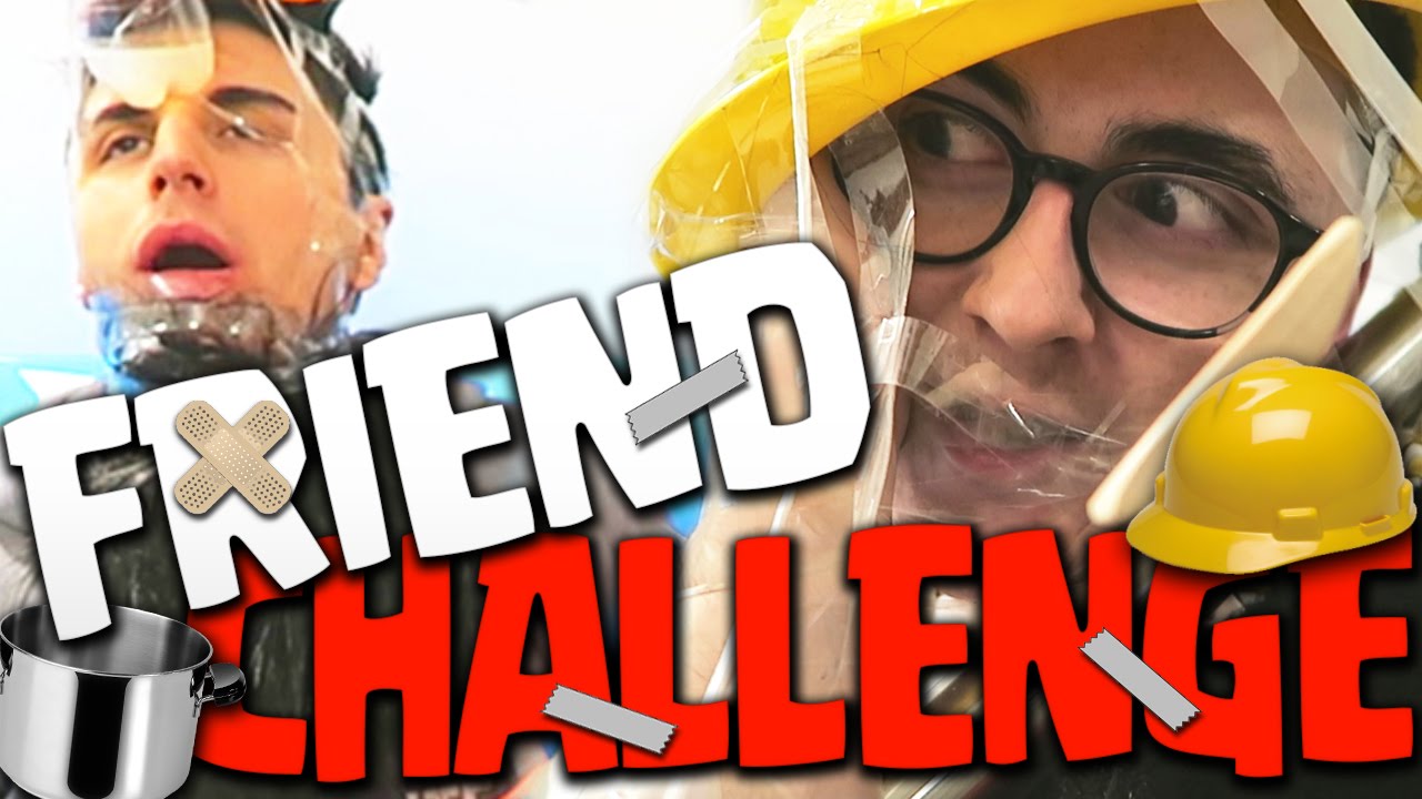 FRIENDS CHALLENGE : PENTOLE E ASPIRAPOLVERI IN FACCIA!! w/MATES