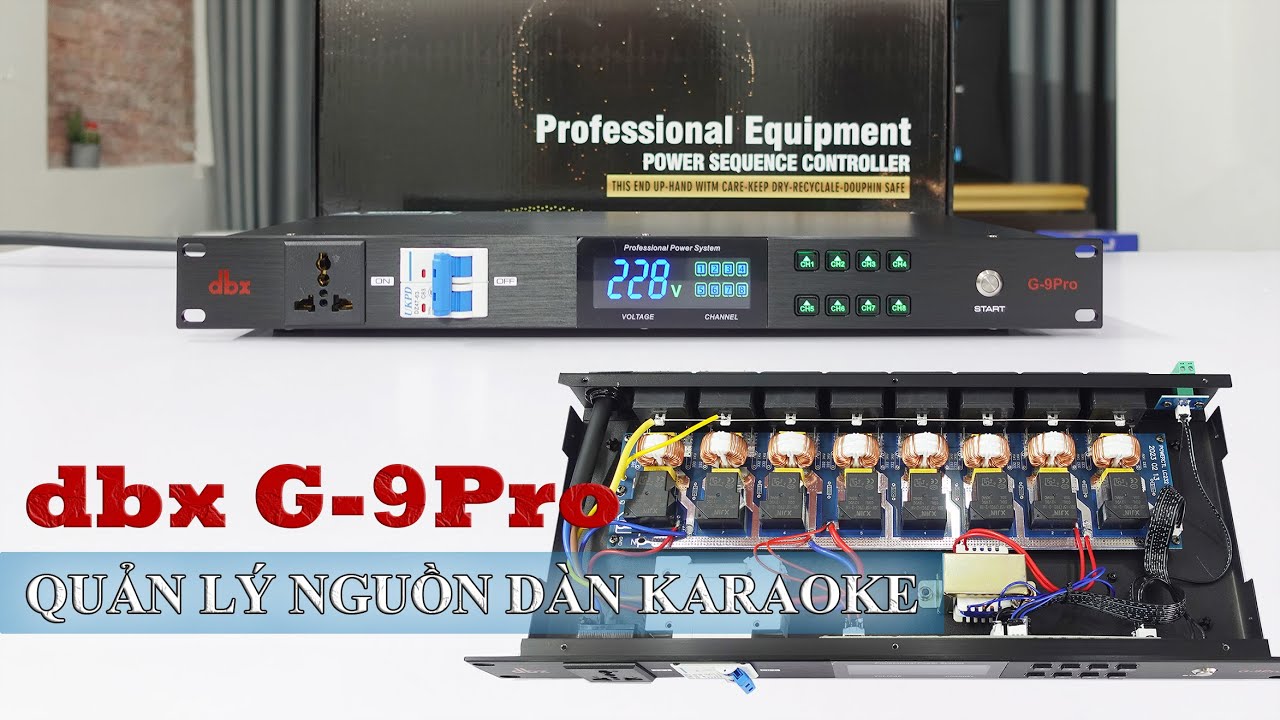 Bộ quản lý nguồn dbx G-9Pro | AN TOÀN VÀ TIỆN LỢI CHO DÀN KARAOKE