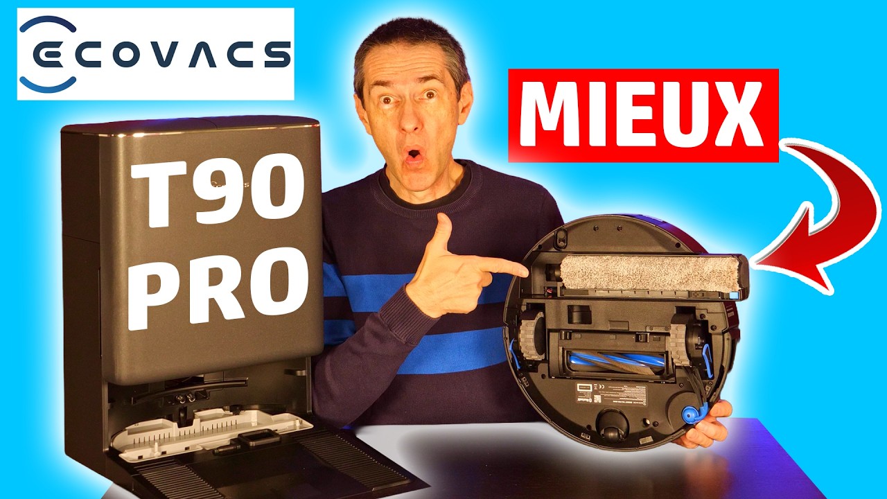 Lavage au rouleau AMÉLIORÉ ✅ ECOVACS Deebot T90 PRO OMNI  ✅ TEST ULTRA COMPLET
