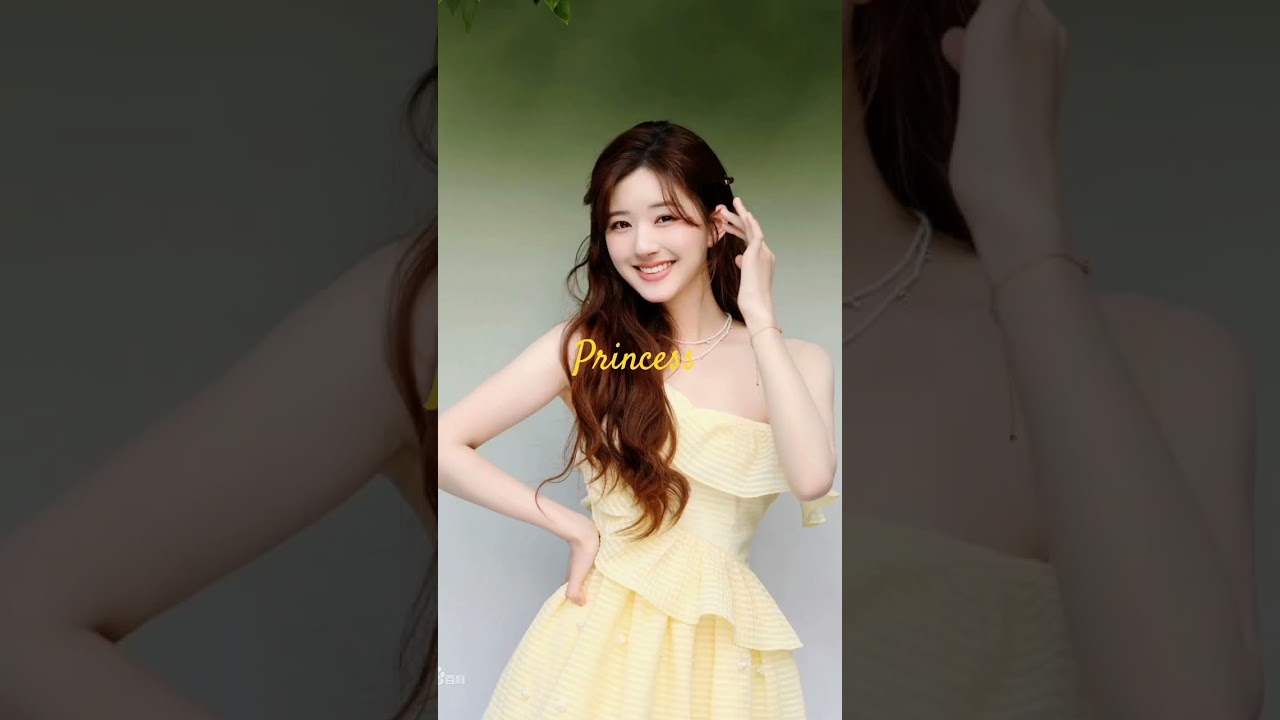Chinese actress Zhao lusi in Yellow dress#latestshortfilms #viralvideo #love #music #mostwatched