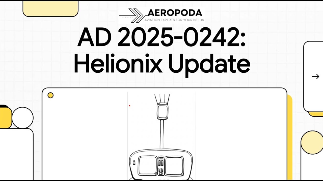 EASA AD 2025-0242 &ndash; Critical MFD Failure Risk: Mandatory HELIONIX Upgrade for H160-B Helicopters