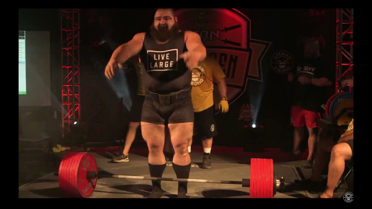 Dan Bell - 1170 kg wraps, squat 505 kg!