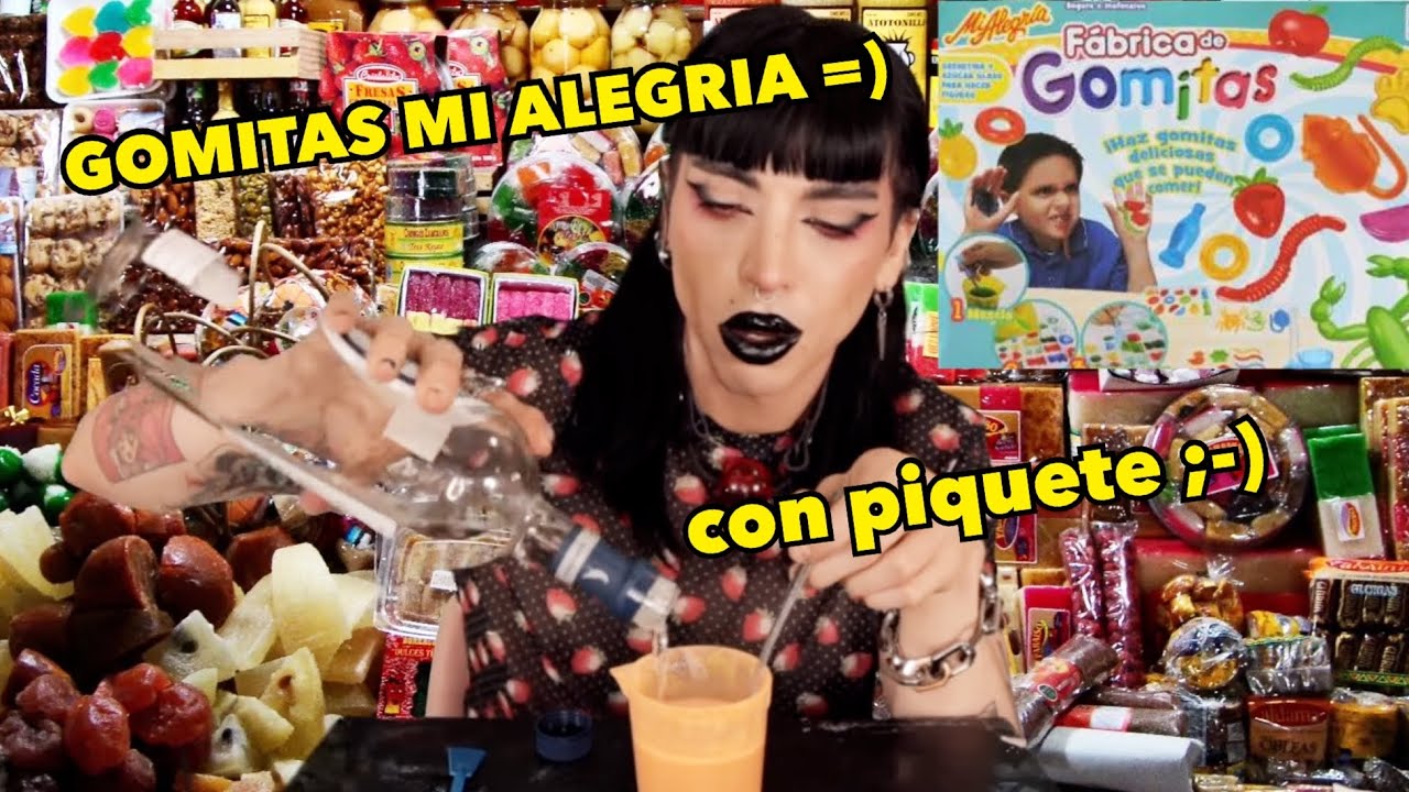 probando la FABRICA DE GOMITAS MI ALEGRIA pq me odio =)