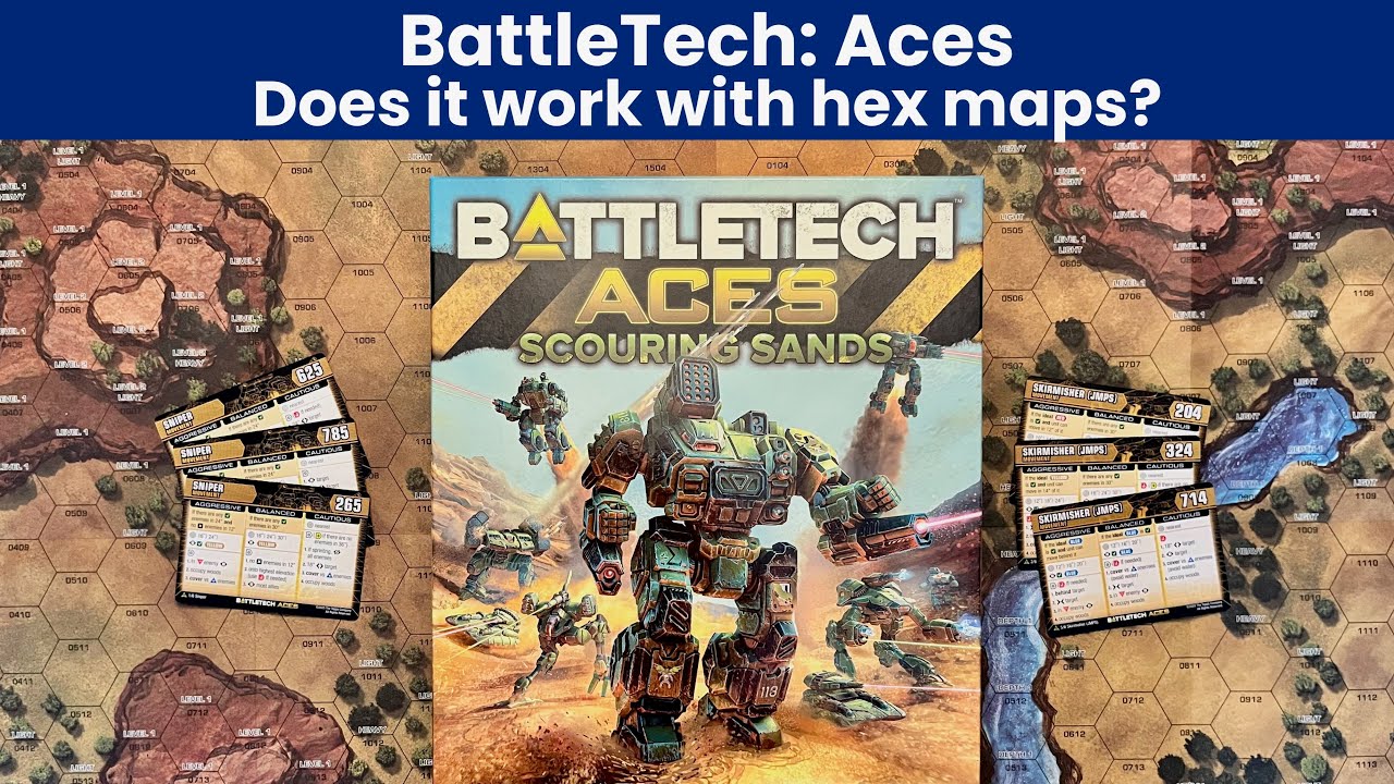 BattleTech: Aces - Using Hex Maps Overview, Examples, and Overall Impressions - Alpha Strike