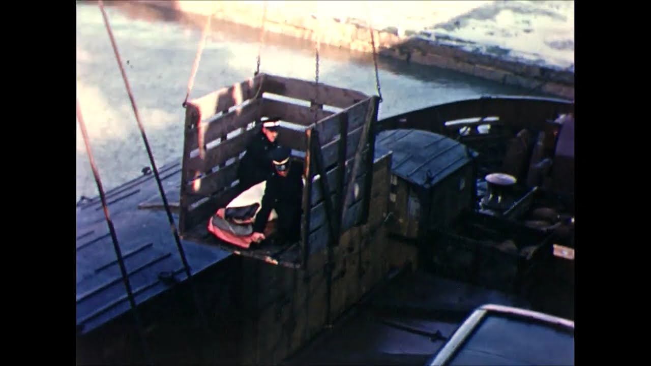 Jersey Channel Islands, MV Conlea Sinking Survivors being put ashore, 10th February 1956