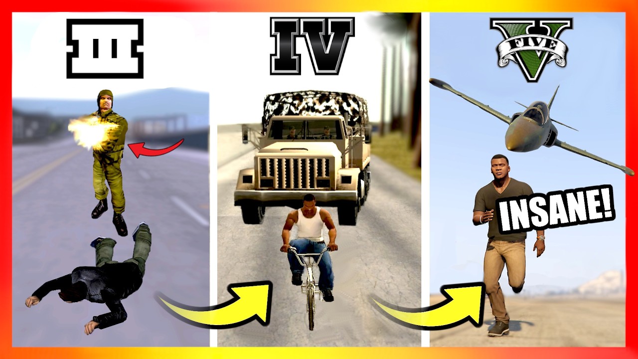 Evolution of MILITARY LOGIC in GTA Games (2001-2022)