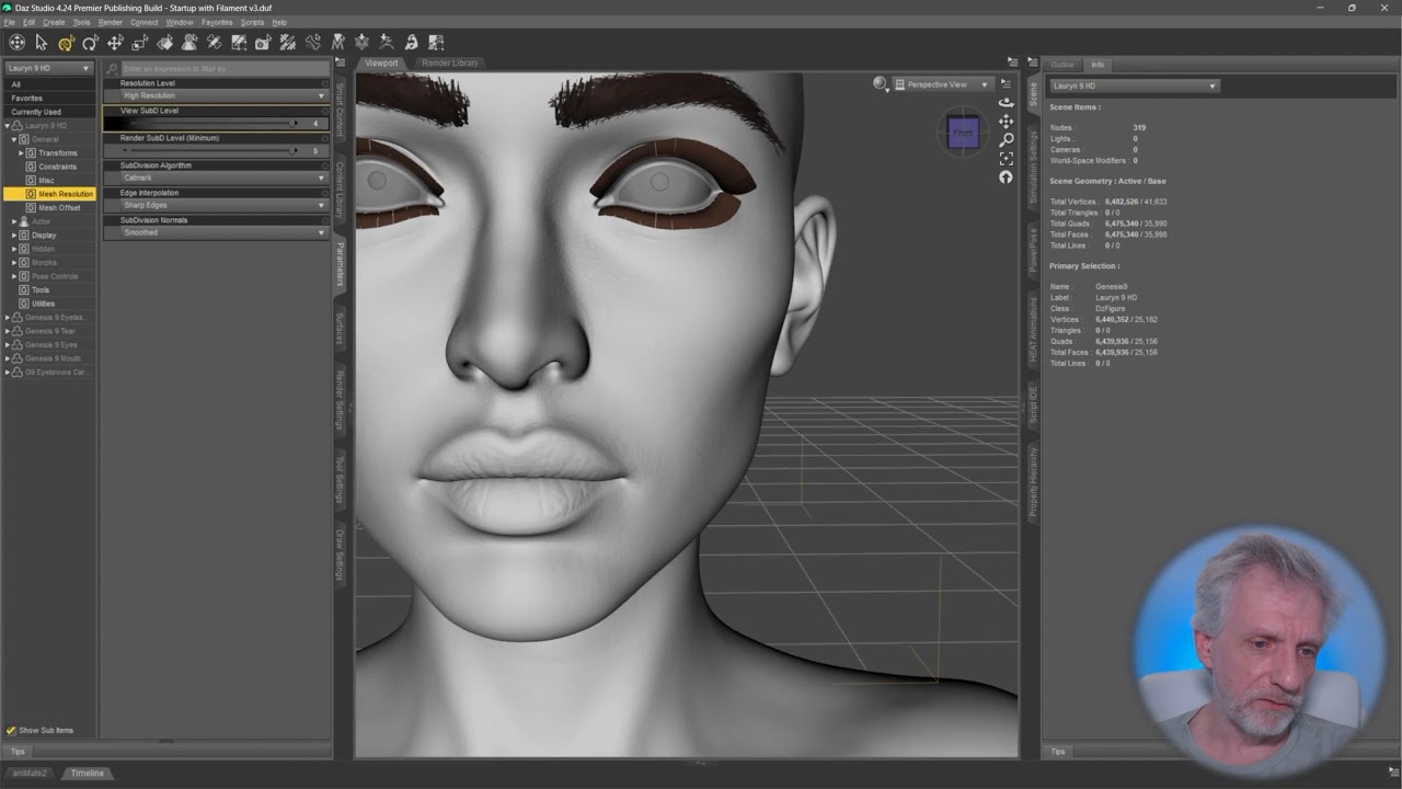 Bake Daz HD Detail in Substance Painter