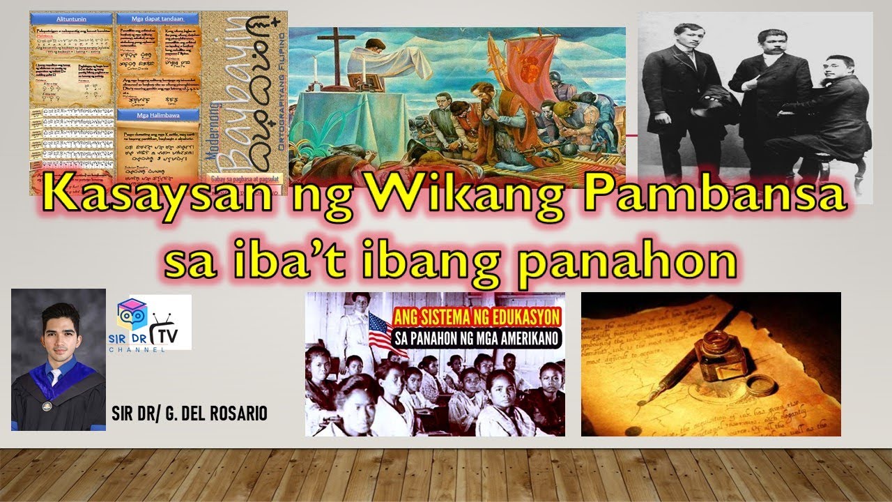 KASAYSAYAN NG WIKANG PAMBANSA SA IBA'T IBANG PANAHON (KOMPREHENSIBONG TALAKAYAN) #WIKA #PANANAKOP