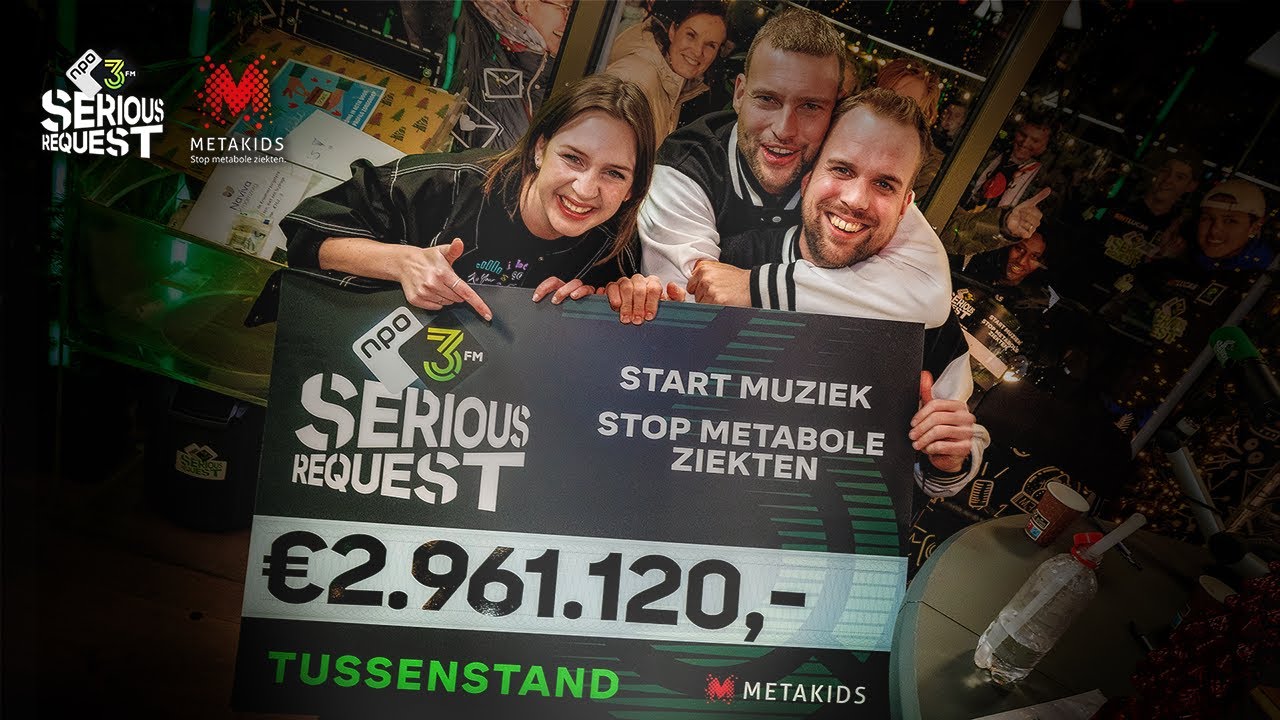 Eerste Tussenstand #3FM Serious Request bijna 3 miljoen! 🤭 #boodschap! #Metakids  #sr24
