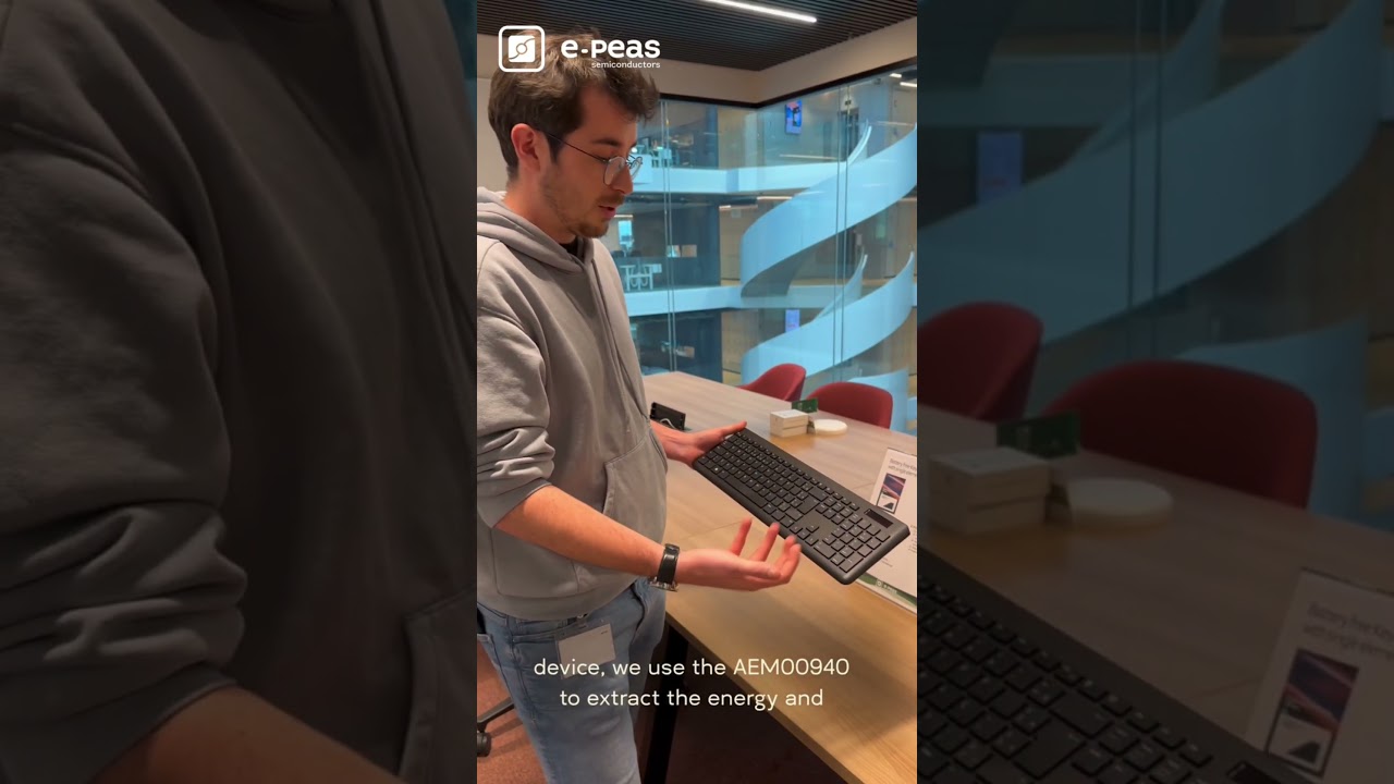 [e-peas] Enabling Wireless Keyboard with Energy Harvesting IC