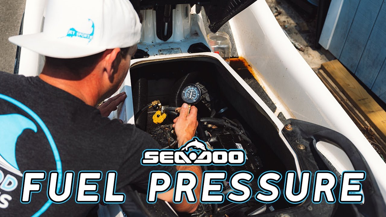 Fuel pressure test on a SeaDoo 4tec
