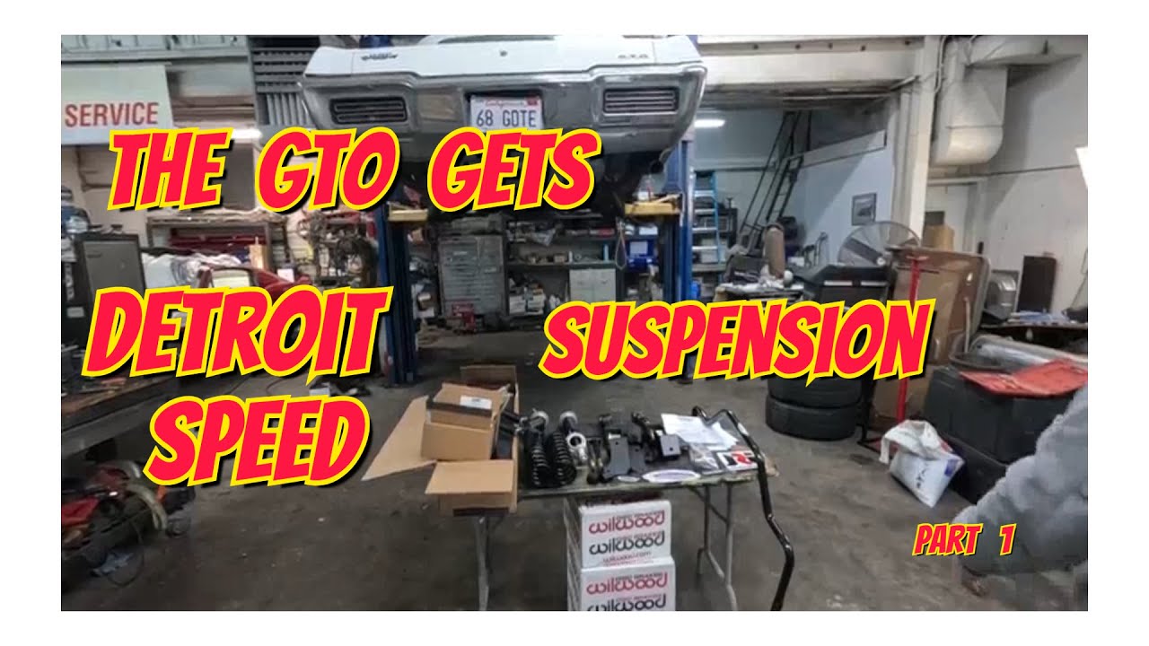 The 68 GTO gets Detroit Speed Suspension !!
