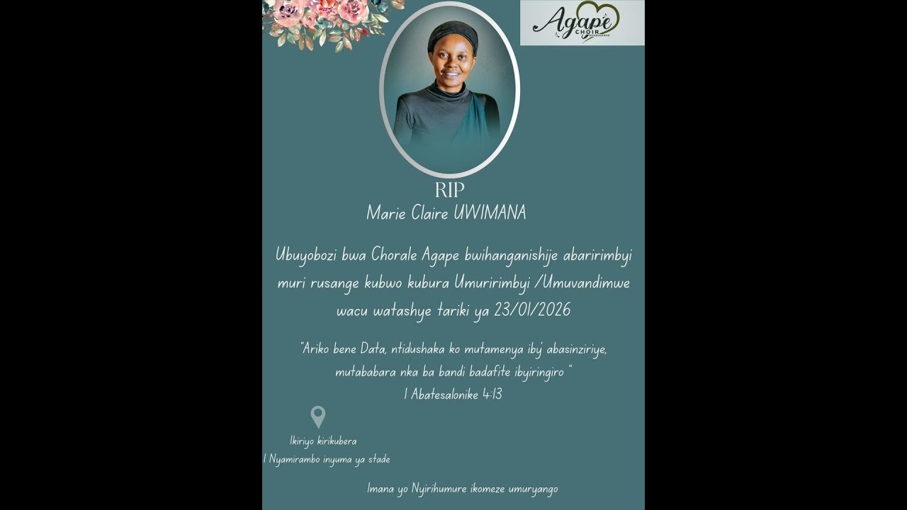 UMUHANGO WO GUHEREKEZA UMURIRIMBYI WACU UWIMANA MARIE CLAIRE