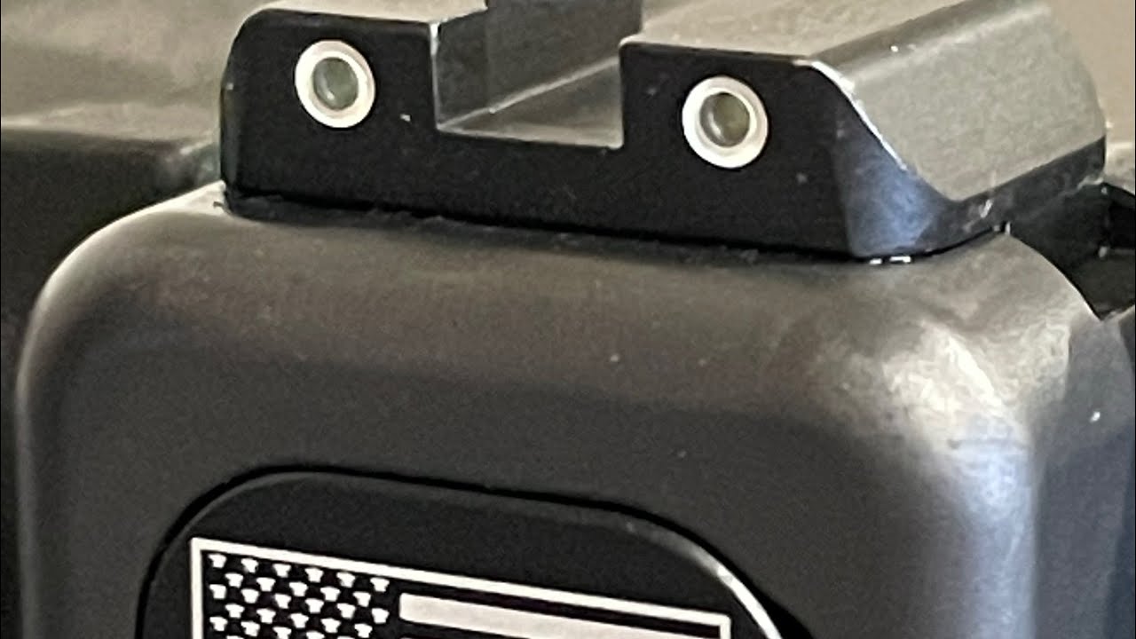 Install front and rear sights on a Glock without a sight pusher. AmeriGlo on a budget.
