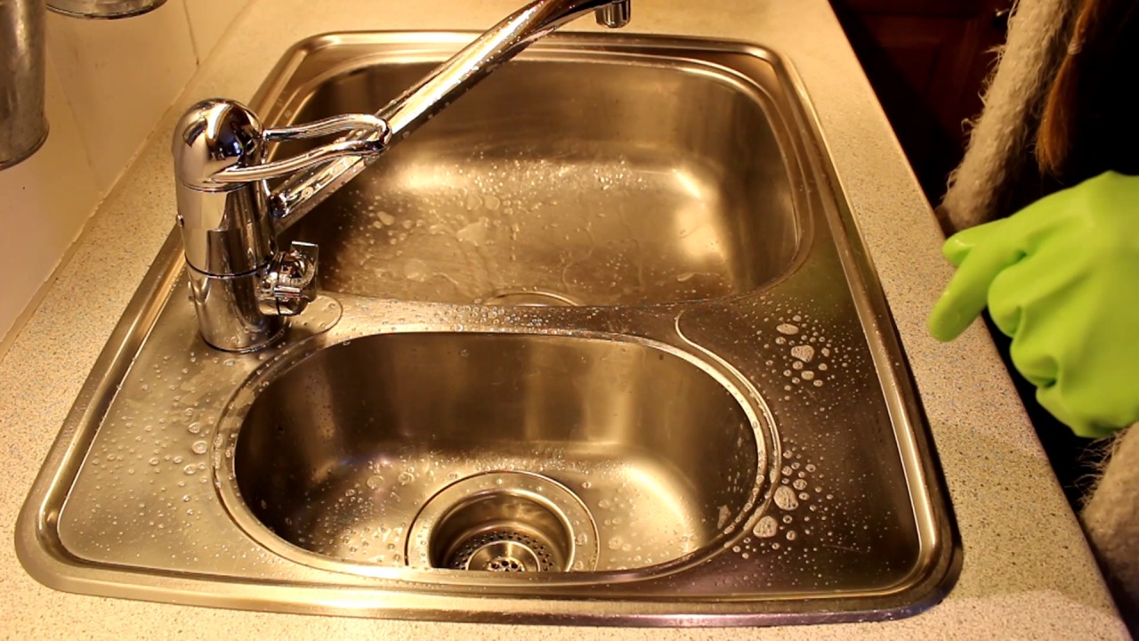 ASMR - Cleaning my kitchen sink - No talking