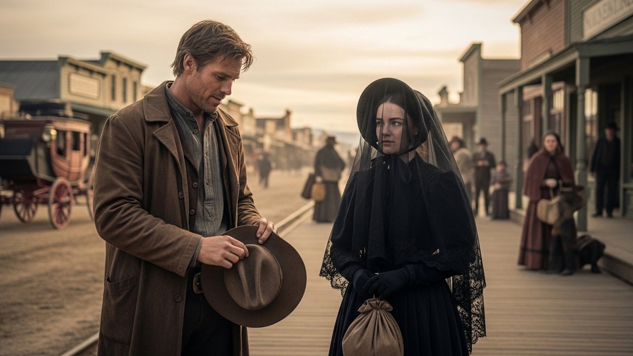 Mail Order Bride Arrived in Mourning Clothes, The Cowboy Said 