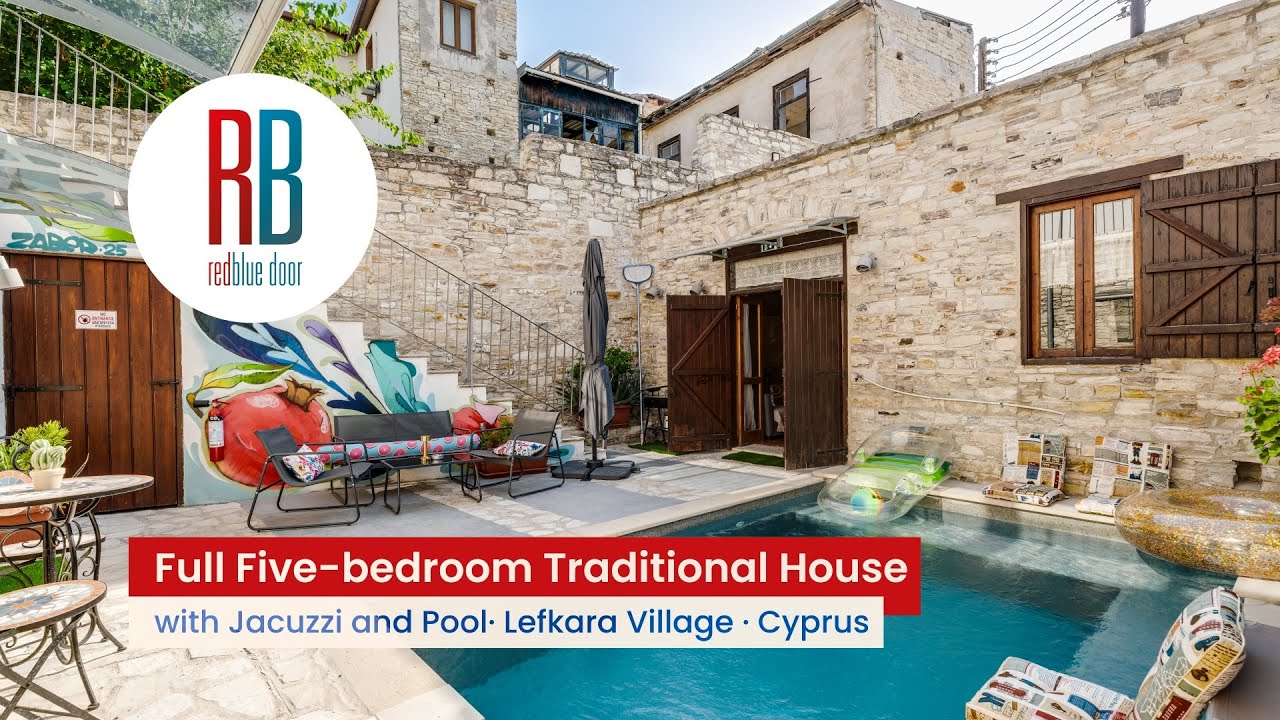RedBlue Door: Full Five-bedroom Traditional House with Jacuzzi and Pool&middot; Lefkara Village &middot; Cyprus