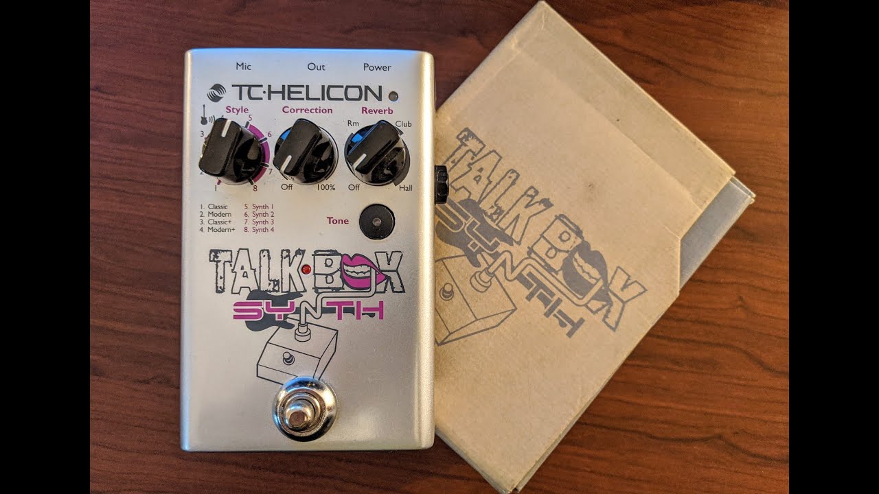TC Helicon Talkbox Synth Vocal Effect Pedal Demo