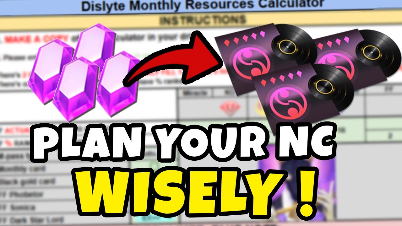 MONTHLY NEXUS CRYSTAL & ETHER DISC CALCULATOR | RESOURCES GUIDE FOR DISLYTE