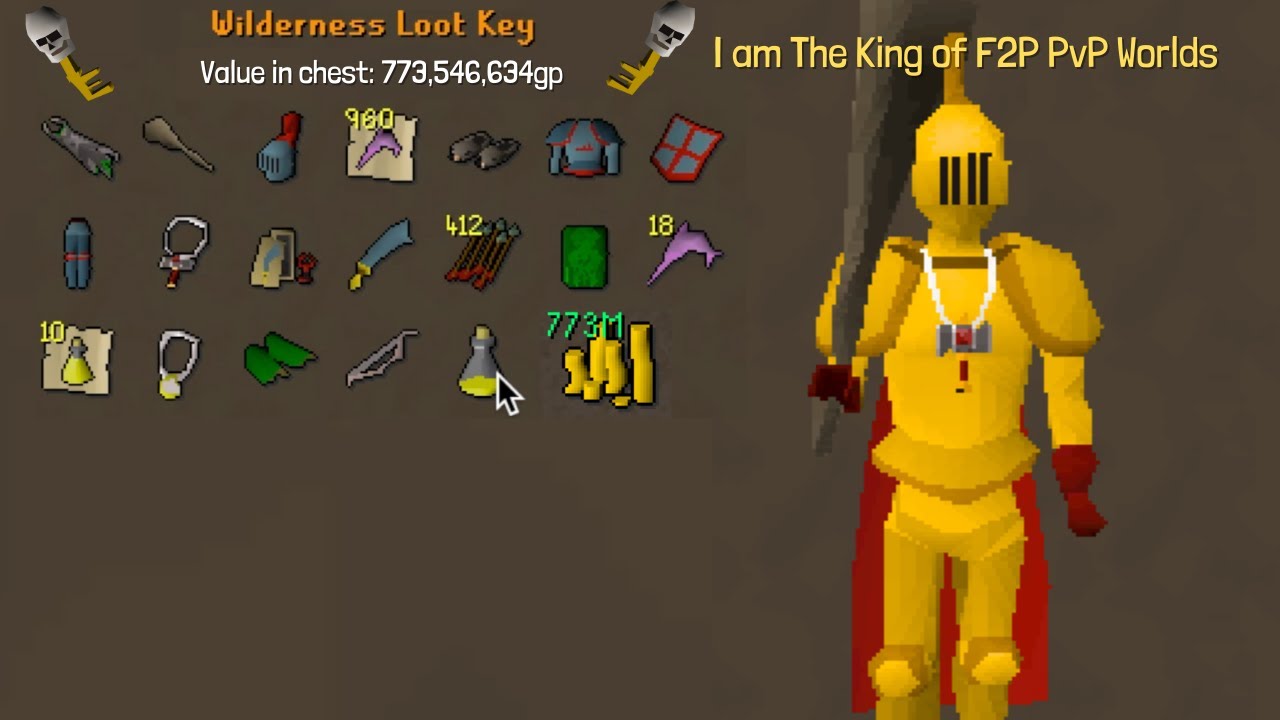 I Made over 773m Bank Loot In OSRS Only Doing F2P Pvp Pk'ing