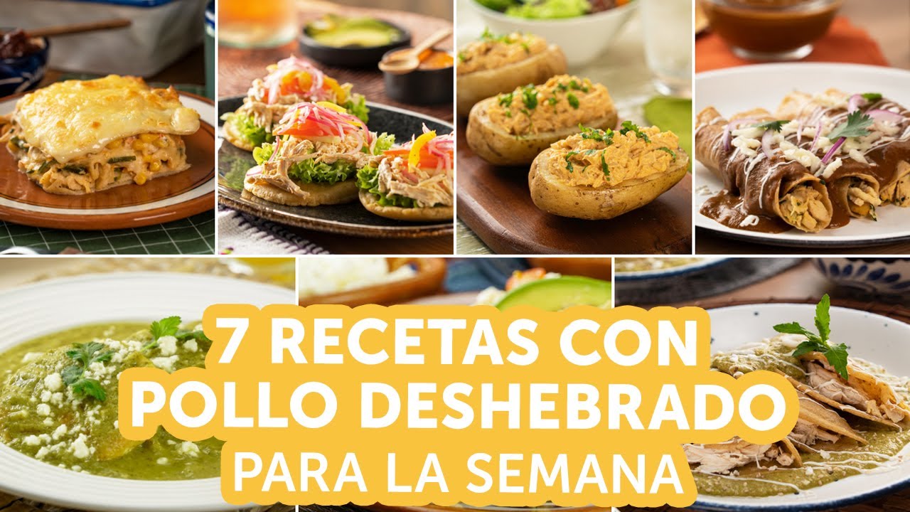 7 recetas con pollo deshebrado para la semana | Kiwilimón
