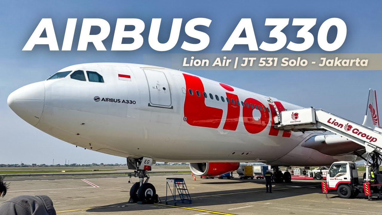 [Trip Report] Naik LION AIR AIRBUS A330-300! | JT 531 dari Solo ke Jakarta