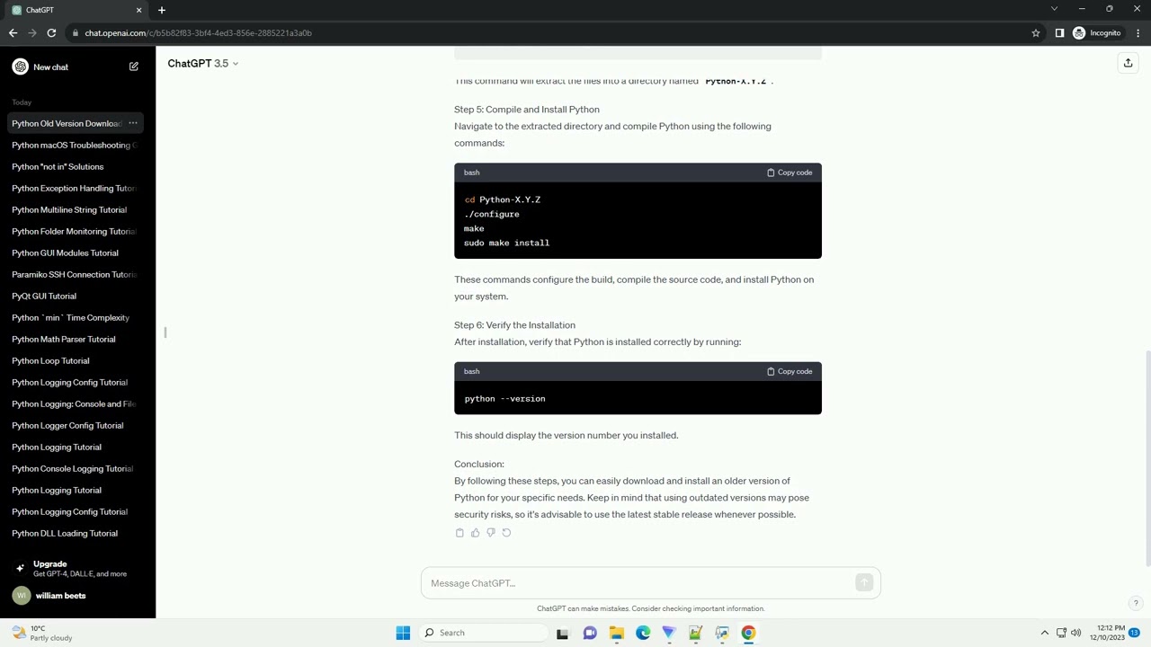 python old version download