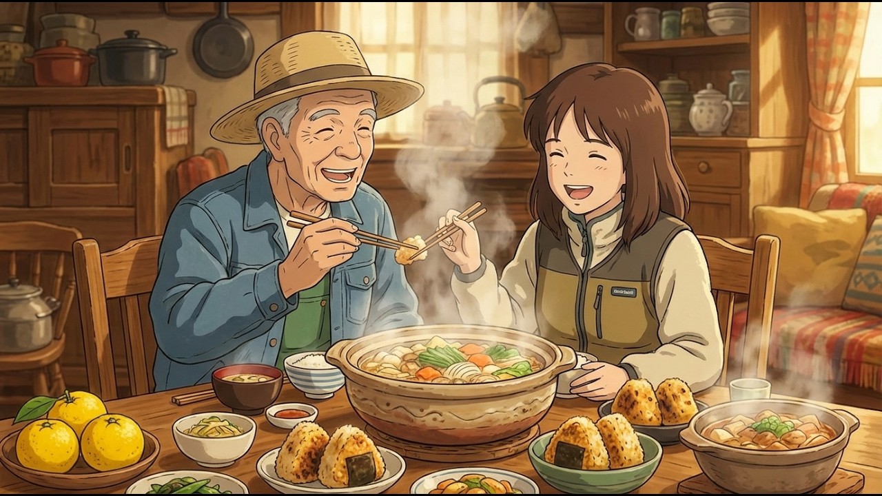 A Peaceful Winter Day with My Kind Neighbor, Where Warm Soup Heals the Soul