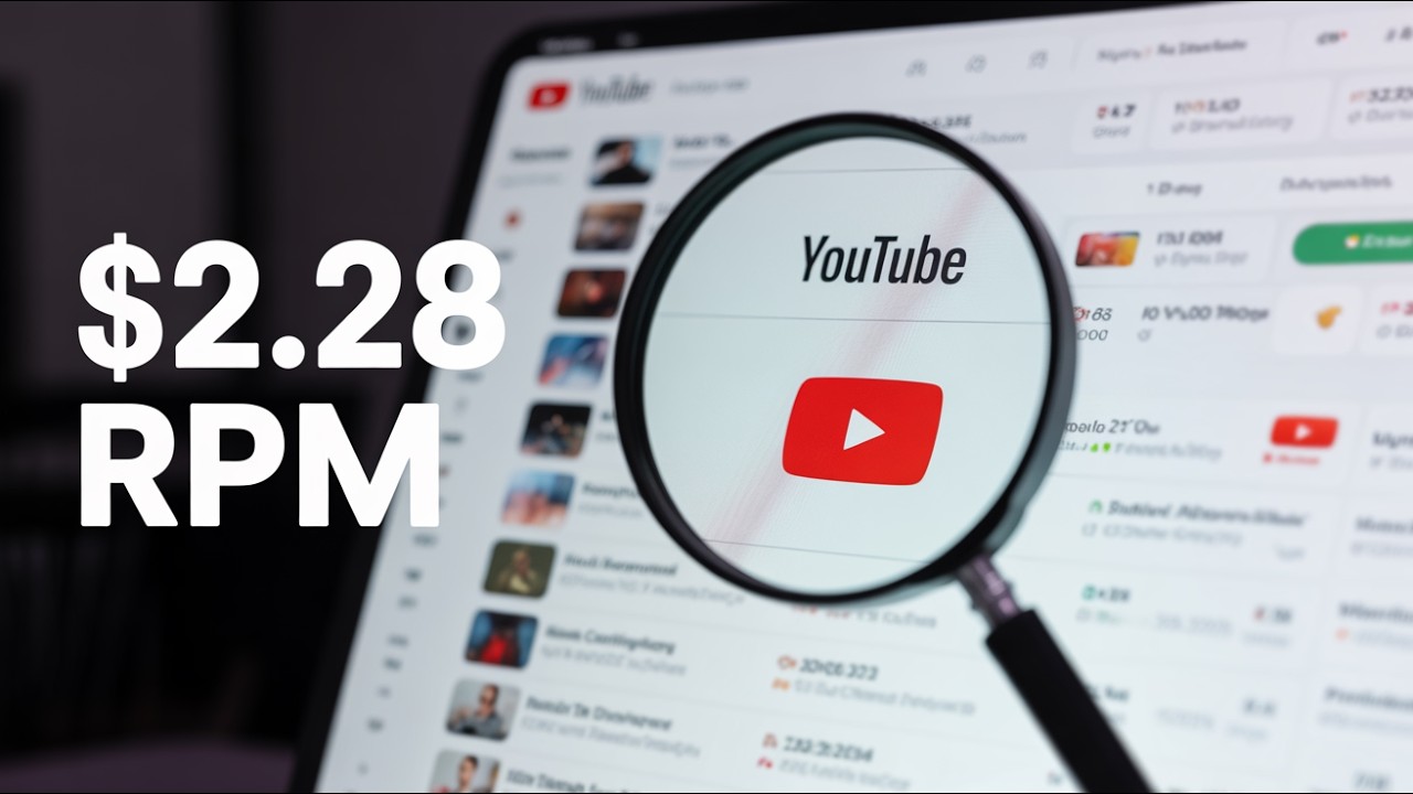 Mon analyse RPM après 6 mois de monétisation YouTube