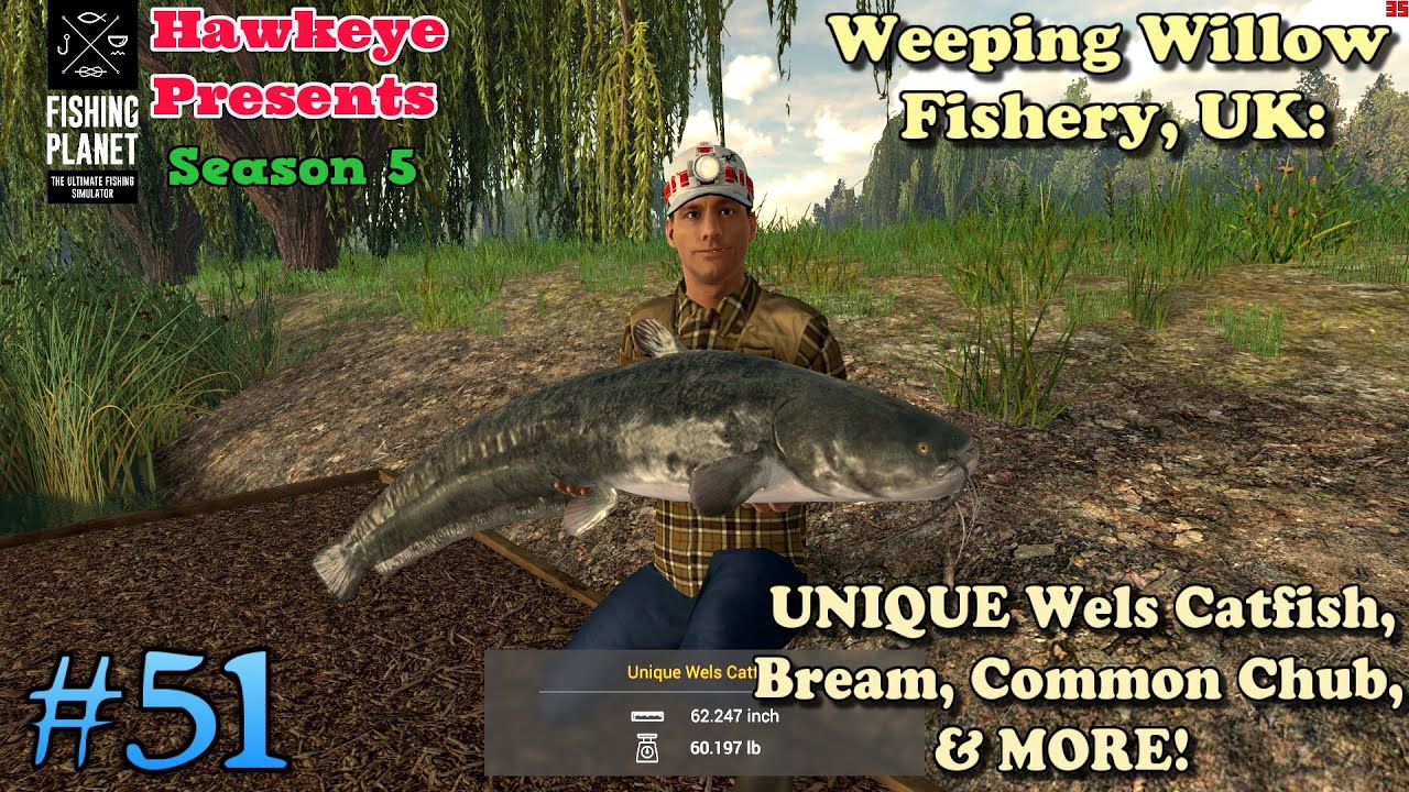 Fishing Planet #51 - S5: Weeping Willow Fishery - UNIQUE Wels Catfish, Bream, Common Chub, & MORE!