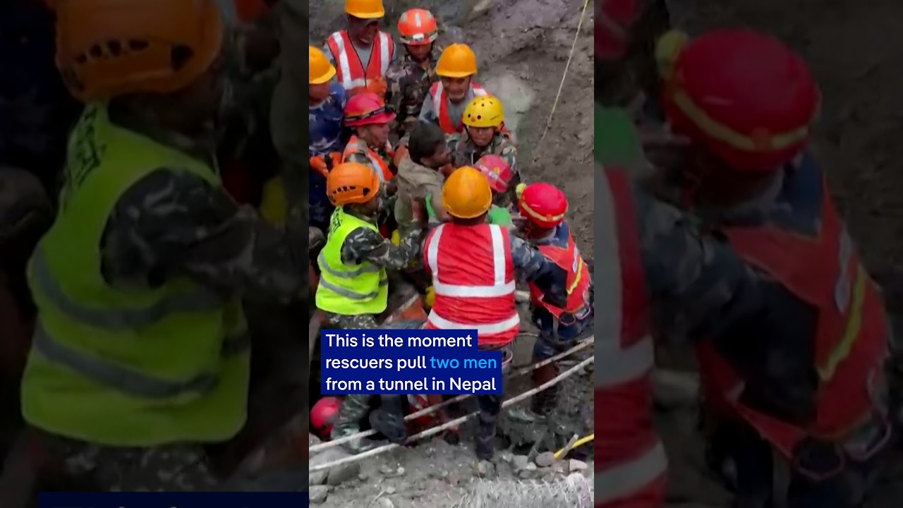 Two people pulled alive from Nepal hydropower tunnel | DW News