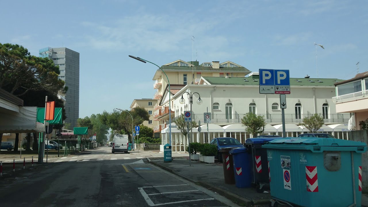 driving in Lido Di Jesolo 4K 2019 April