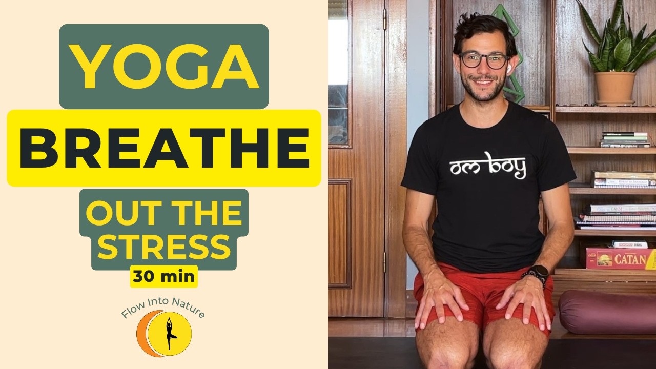 30-Min Gentle Yoga for Stress Relief | Slow Flow to Calm the Mind & Body