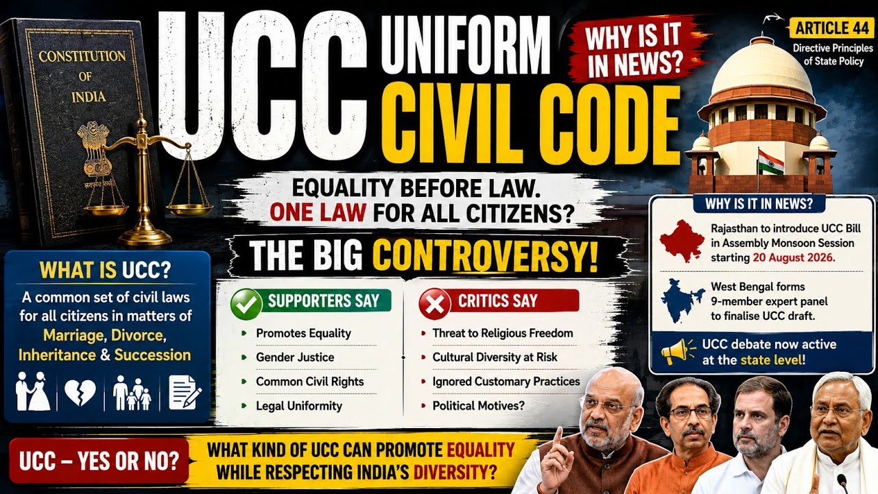 Uniform Civil Code (UCC): One Law for All? What Is It & Why Is It Controversial in 2026?