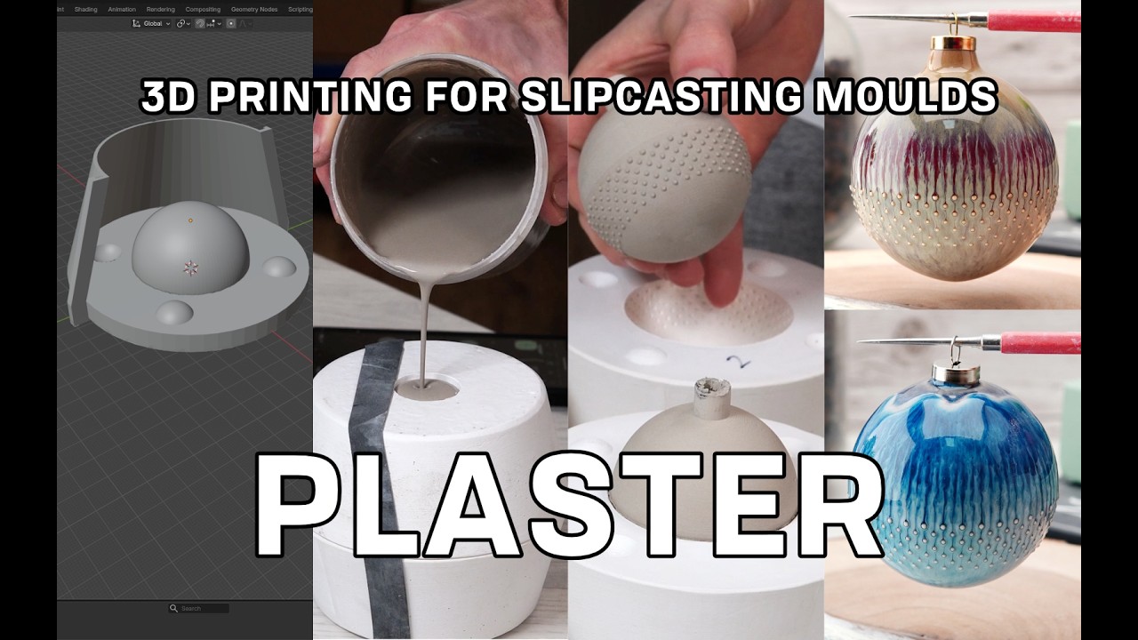 Plaster Casting - 3D Printing for a Slipcast Ornament